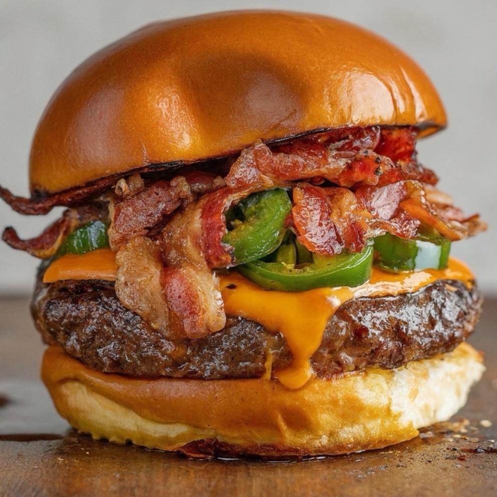 Immagine che contiene cibo, piatto, burger, sandwich  Descrizione generata automaticamente